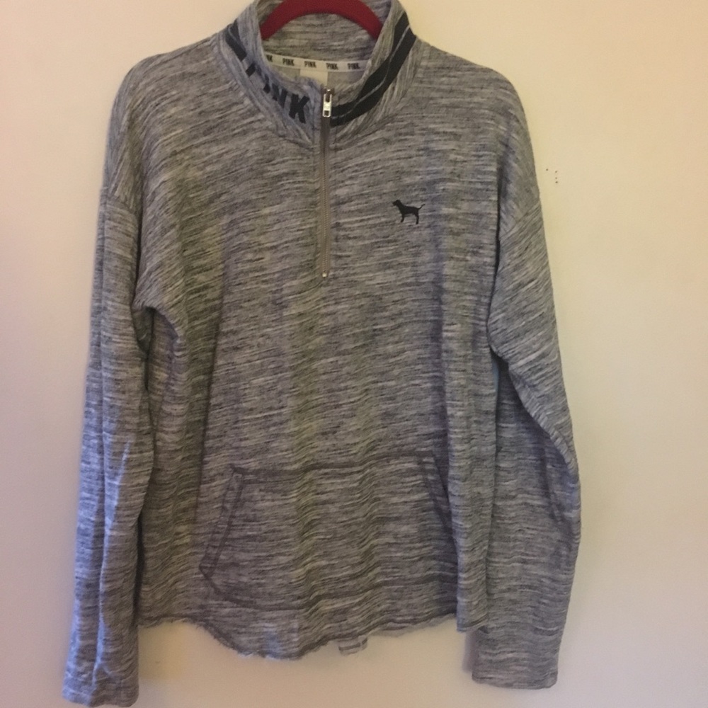 PINK half zip pullover